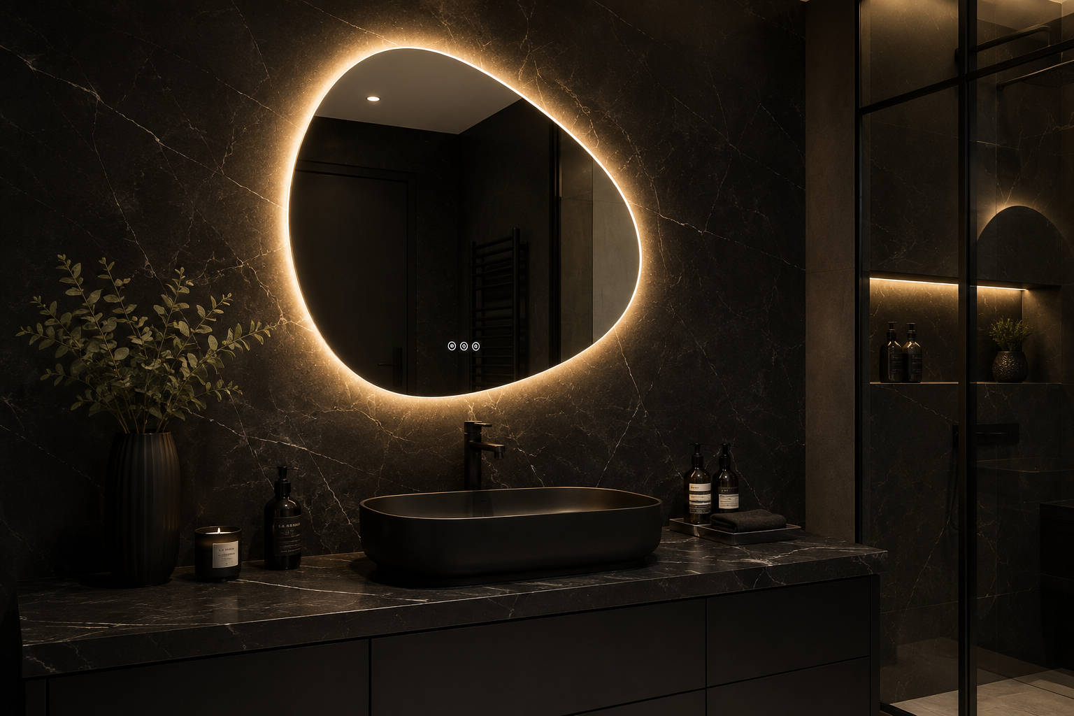 Miroir Aether – Miroir LED Organique