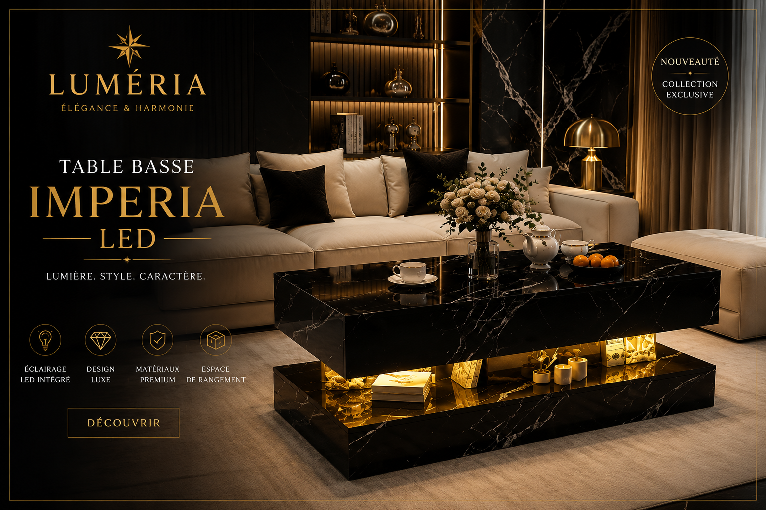 Table Basse Imperia LED