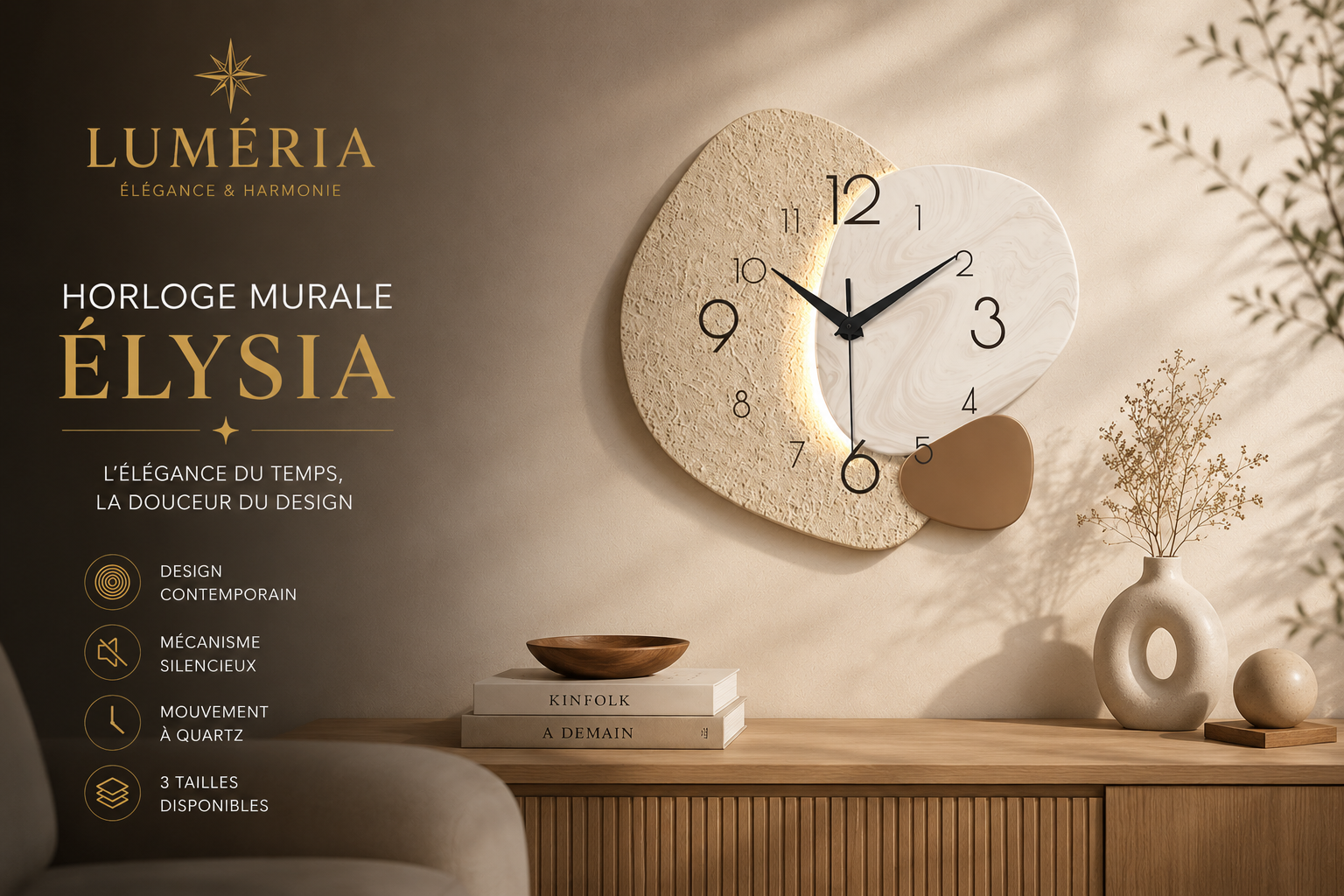 Horloge Murale Élysia